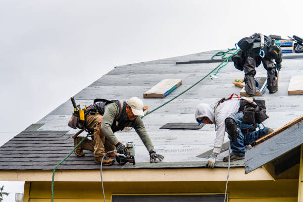 Professional Gutter Installation technician working in Sun City Center, FL